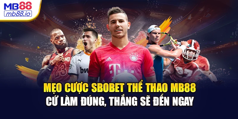 Mẹo cược SBOBET thể thao MB88 - Cứ làm đúng, thắng sẽ đến ngay