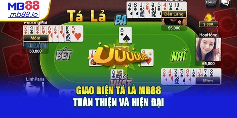 Giao diện tá lả MB88 thân thiện và hiện đại