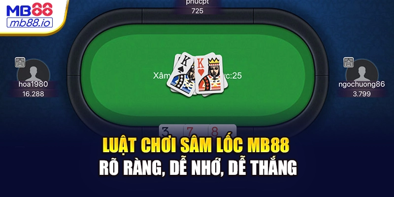 Luật chơi Sâm lốc MB88 rõ ràng, dễ nhớ, dễ thắng